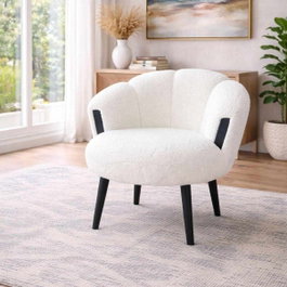Atelier Del Sofa Silla Wing Blanco y Negro